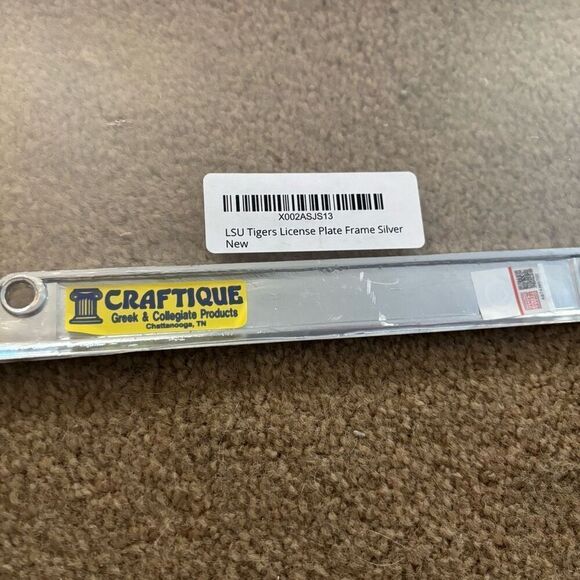 Louisiana State University LSU Tigers License Plate Frame *New* - Picture 4 of 4